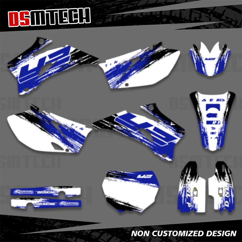 

DSMTECH мотоцикл новая команда графика фон наклейка комплект для Yamaha YZ250F YZ450F YZ 250F 450F 2006- 2009