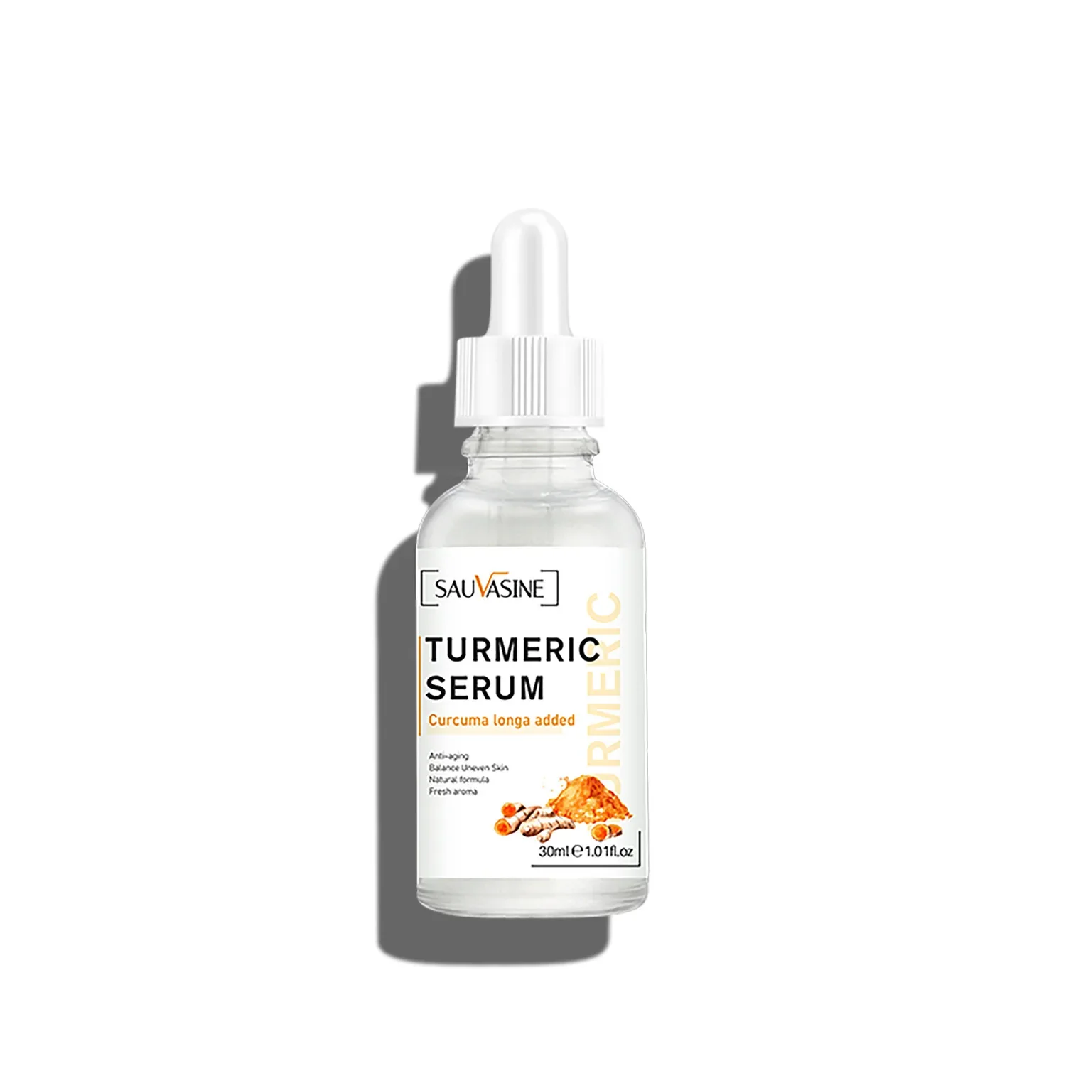 Kurkuma Face Essence Reparatie huidbeschadiging en vermindert fijne lijntjes, whitening en hydraterende huidverzorging, 30 ml