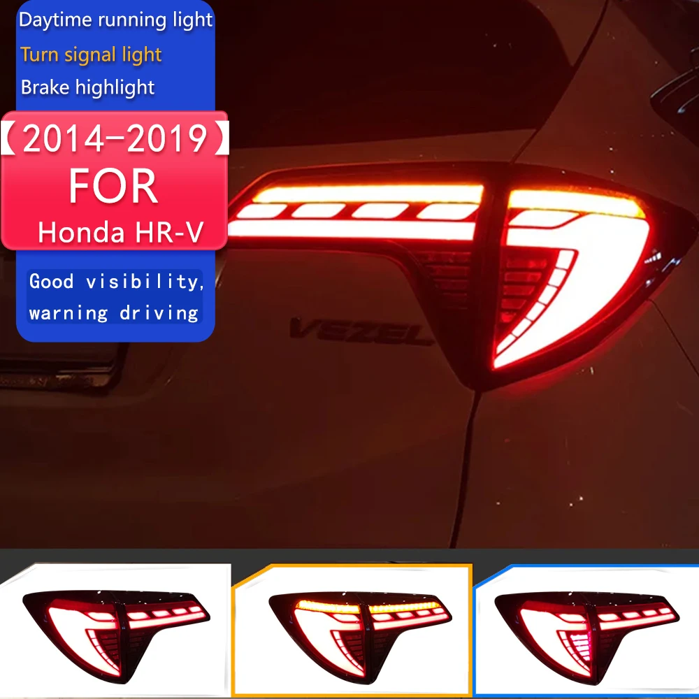 

Car Styling for Honda HR-V LED Tail Light 2014-2019 HRV Vezel Rear Fog Brake Turn Signal Auto Accessories