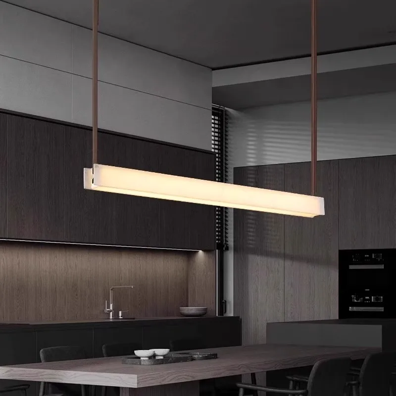 Spanish Natural Marble Chandelier pendant light Living Room Dining Room kitchen island Modern Minimalist led suspension lamp