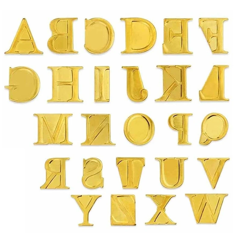 Top-Wood Burner With Letters Stamps, With Alphabet, Copper Stamping Set,For Wood Leather Embossing Carving US Plug