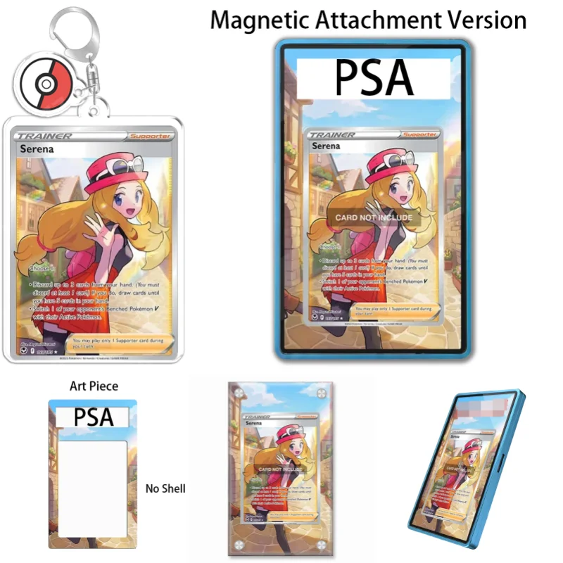 Art Display for Pokemon Sword Shield Serena Anime Expand Art Fans Gift Recyclable Acrylic Protective Case Keychain