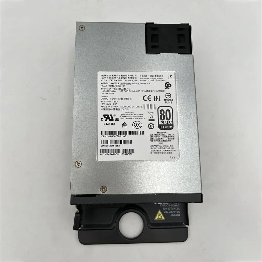 

1000W PWR-C5-1KWAC Power Module 341-100788-01 for C9200 Switch