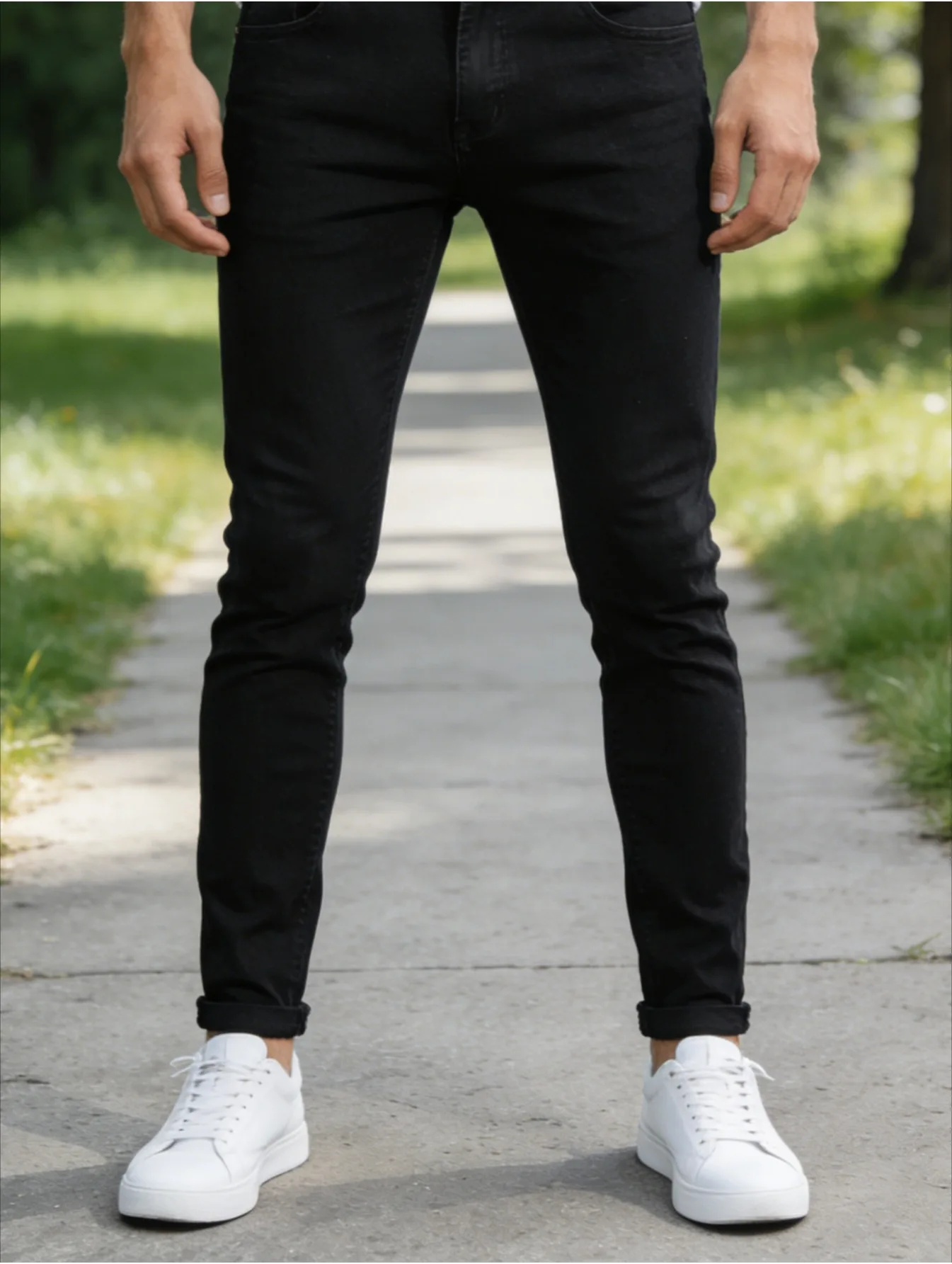 

Men's European Micro-elastic Narrow-leg Pants Slim Design
