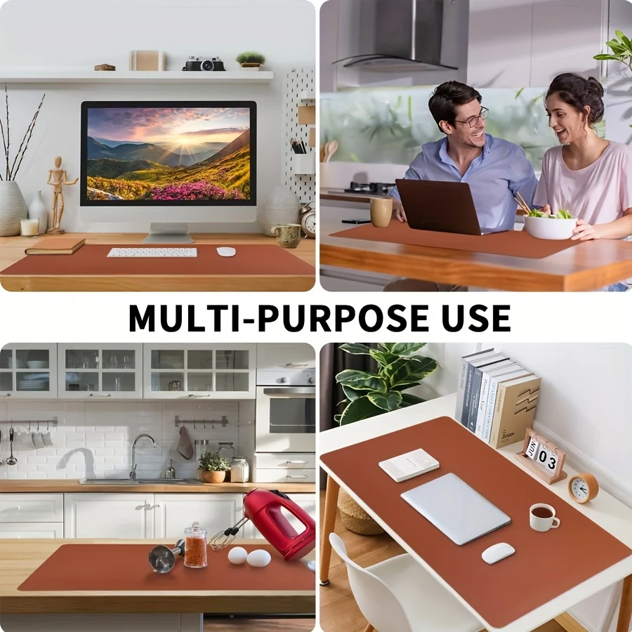 1pc Mouse Pad Desk Mat for Desk Solid Color Office Non-slip Base Learning mousemat PC Waterproof for Keyboard Desk Accessories