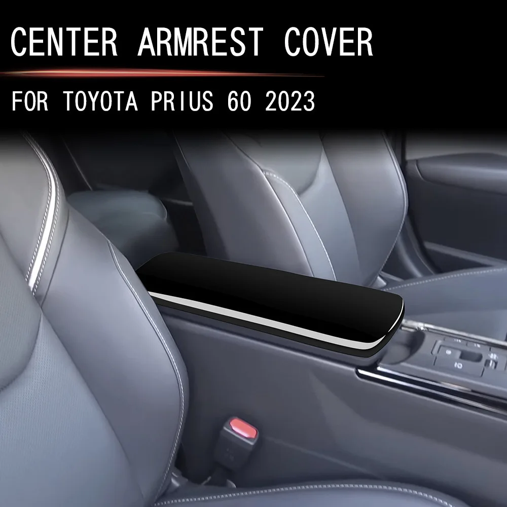 

For Toyota Prius 60 Series 2023 2024 ABS carbon fiber Car Center Console Armrest Storage Box Panel Cover Trim Car Accessories