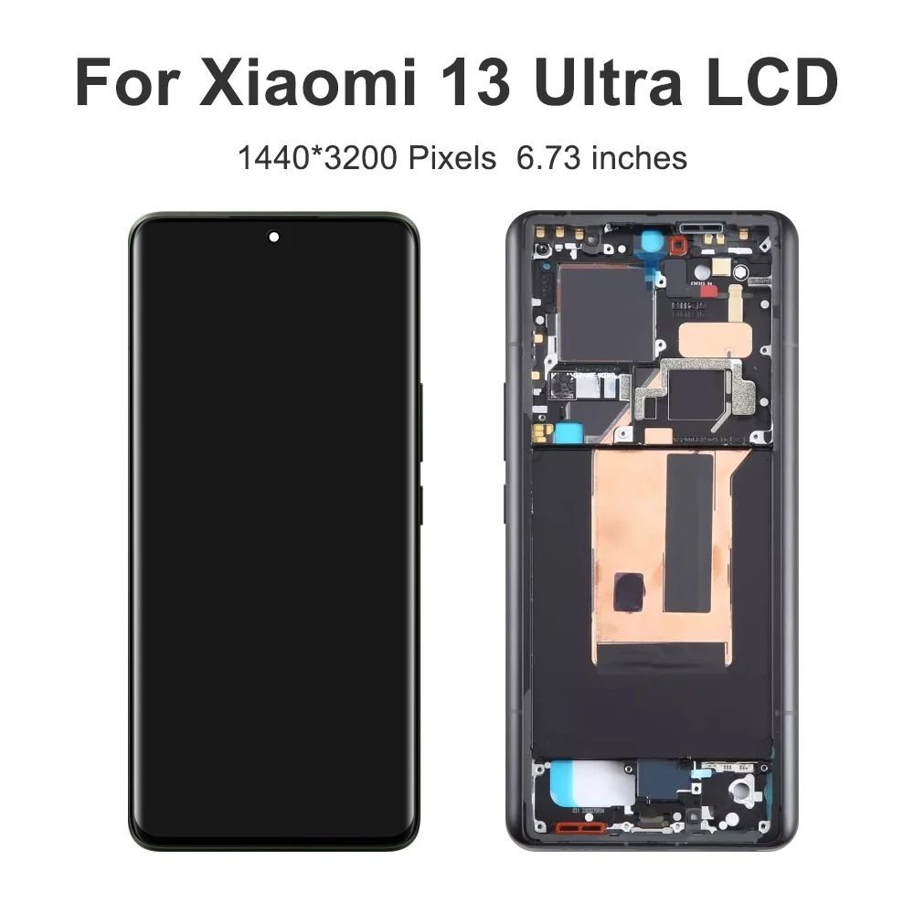 For Xiaomi 13 Ultra 6.73''For  Mi 13 Ultra 2304FPN6DC 2304FPN6DG LCD Display Touch Screen Digitizer Assembly Replacement