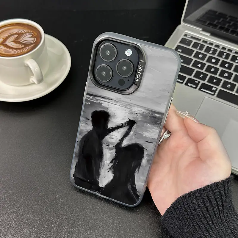 Beach dancing couple iPhone15pro phone case iPhone16plus Romantic iPhone12 Sex iPhone13