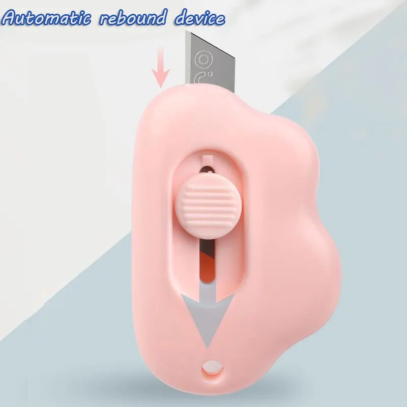 Coltello multiuso portatile Kawaii Clouds Unpack Express Unboxing Artefatto Studente Scuola Apprendimento Forniture per ufficio