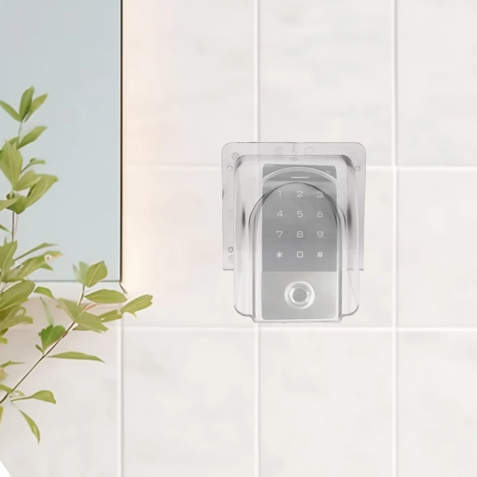 Copertura impermeabile per campanello Protezione trasparente antipioggia per macchina per il controllo degli accessi Dispositivo per la presenza di impronte digitali Trasparente per esterni