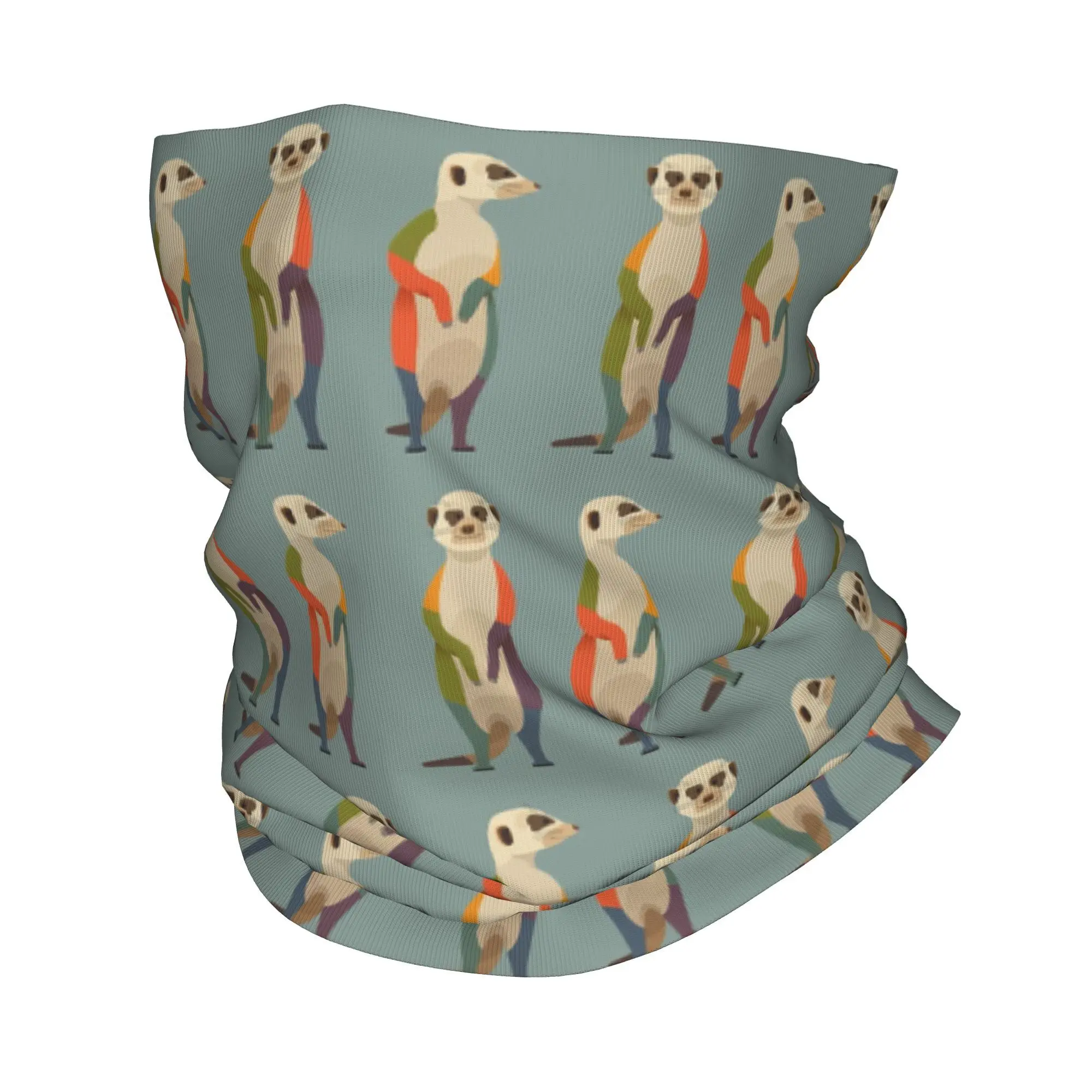 وشاح وجه مطبوع عليه Hello Meerkats Bandana للرقبة، عصابة رأس متعددة الاستخدام، رياضية خارجية للجنسين، للبالغين طوال الموسم
