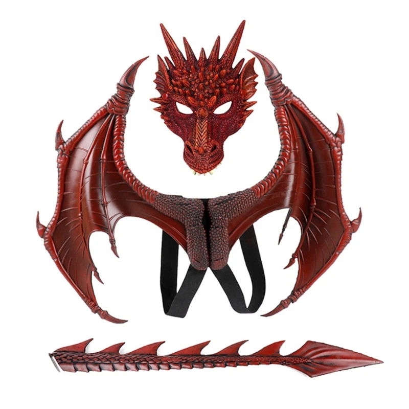 Dragon Wing Masker Staart Carnaval Halloween Props Wing Decoraties Voor Party