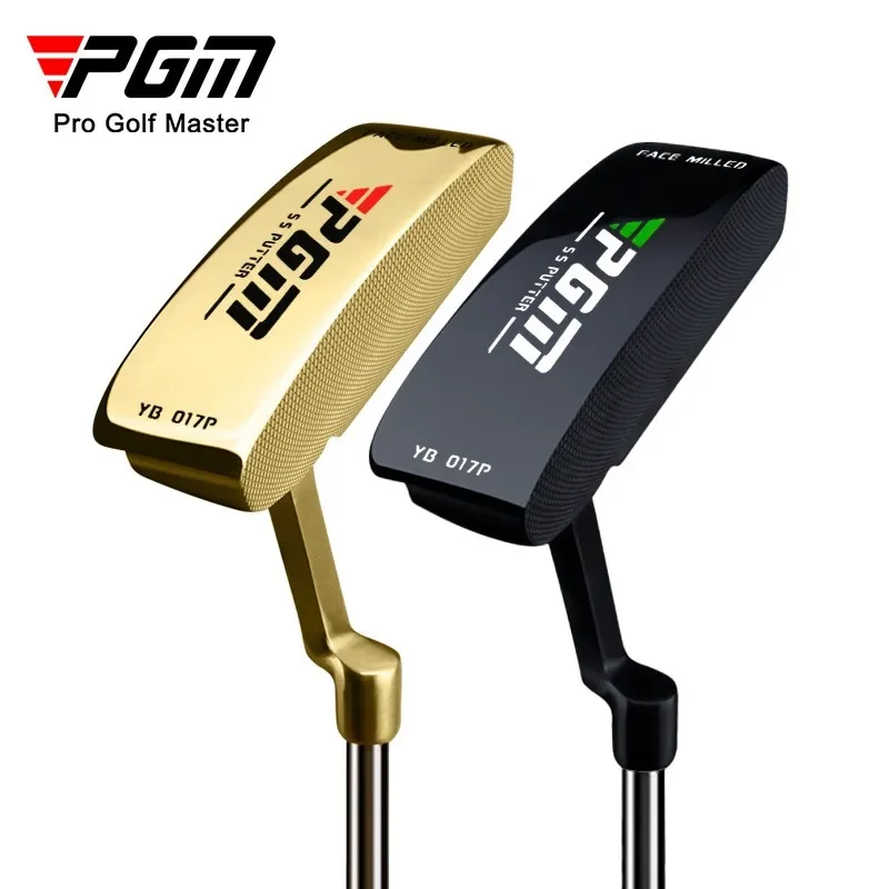 PGM Left Hand Putter 34 Inch CNC Milled Golf Putter Stainless Steel Head 950 Steel Shaft Black Gold YB017P