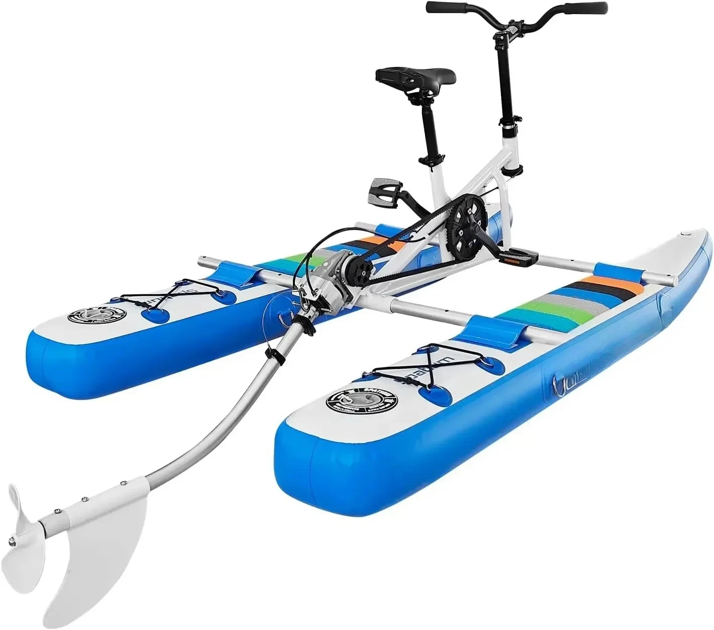Inflatable Water Bikes Water Bicyles for Lake with Inflatable Pontoons Pedal Water Bike