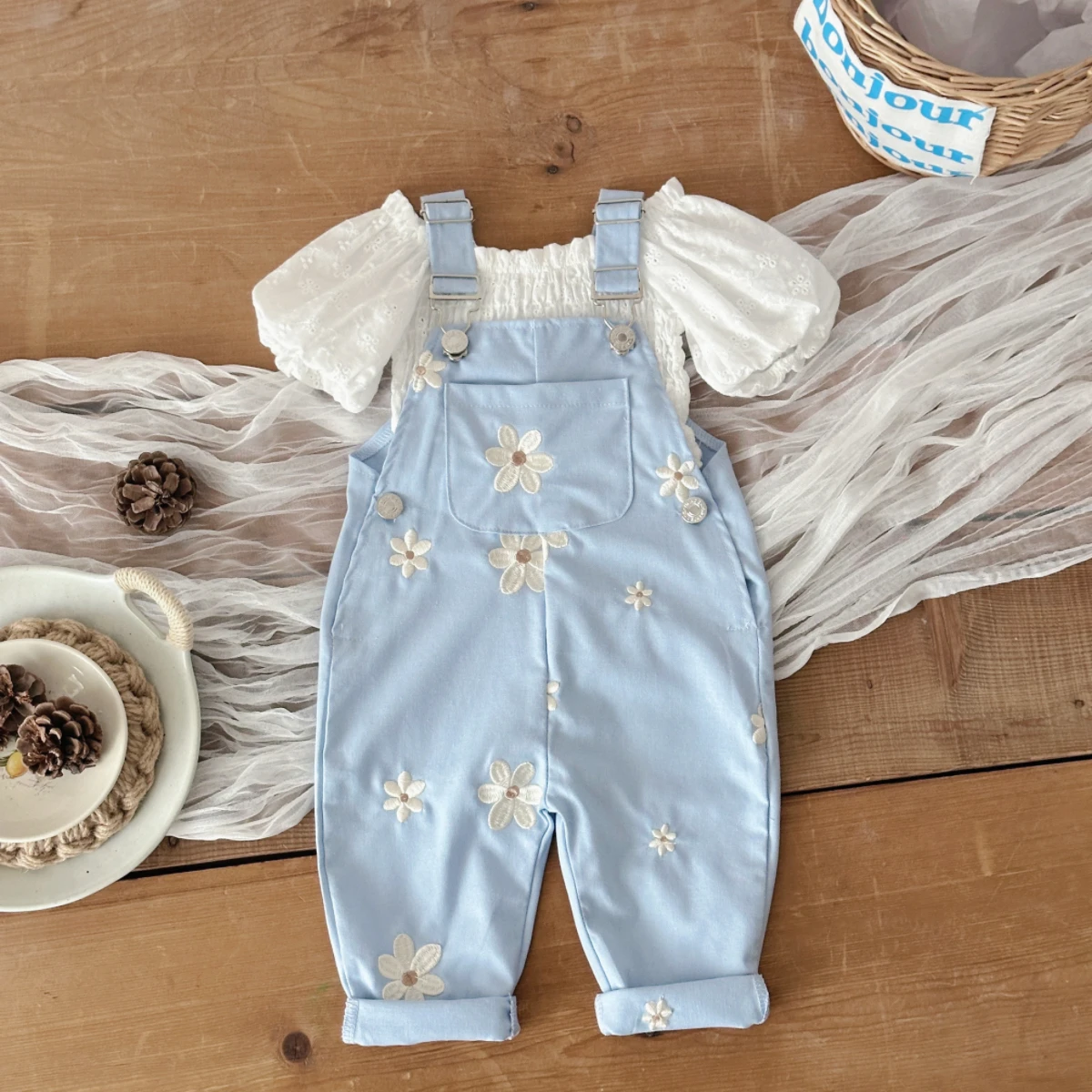 الصيف الطفل الحمالات السراويل - مراجعة Baby Summer Linen Sleeveless Jumpsuit وسعره