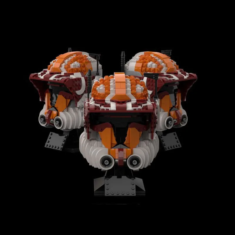 

1078PCS MOC Science Fiction Movie (STAR BATTLE) Clone Captain Vaughn Helmet Series Building Blocks Model Festival Children Gift