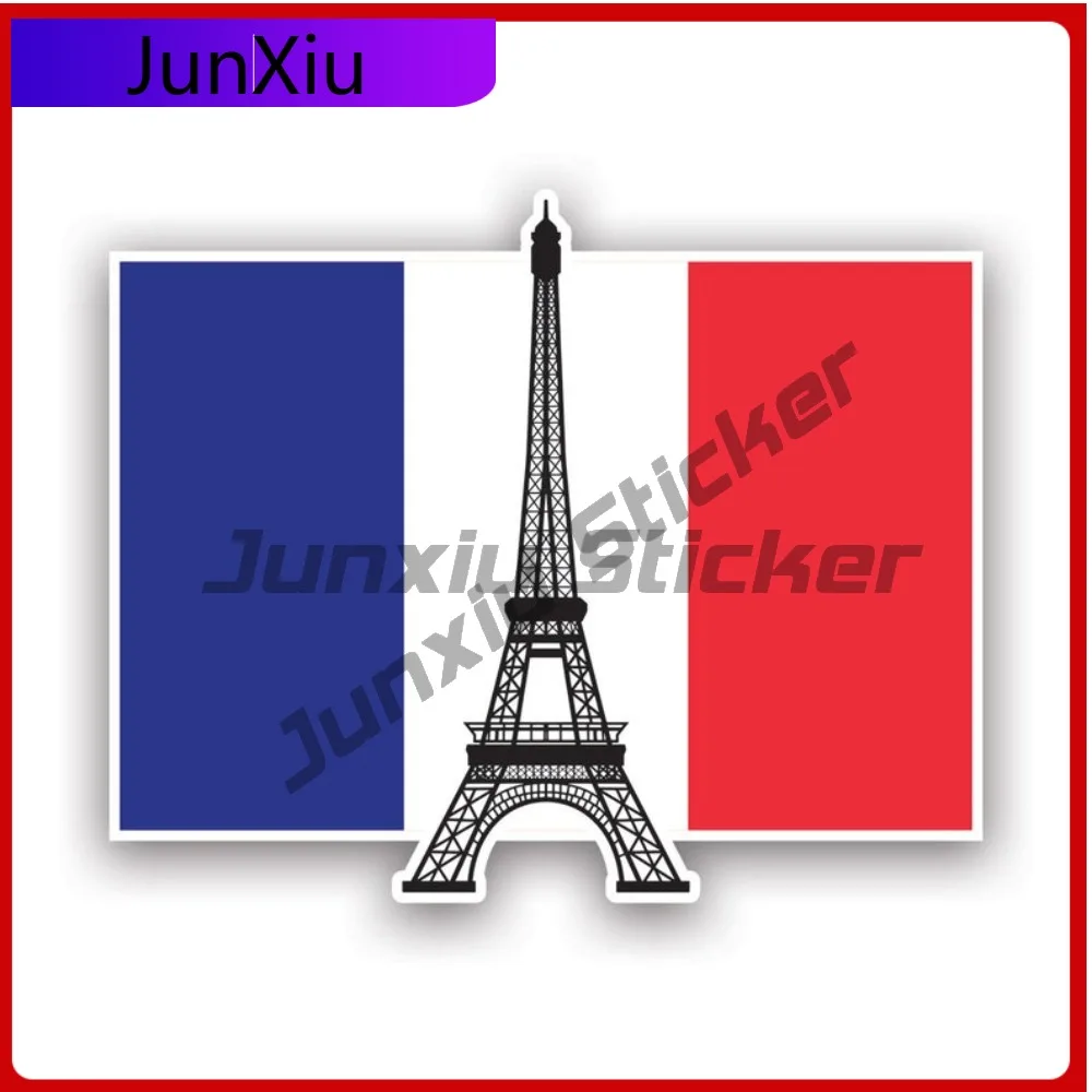 

Eiffel Tower France Weather Resistant Waterproof Classic For Bumper Laptop Car Body Easy To Remove Easy Apply Decoration