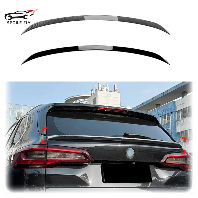 

2019 To Up For Bmw X5 G05 Car Rear Trunk Roof Mid Spoiler Lip Wing By Gloss Black Carbon Fiber High Quliaty ABS Body Kit