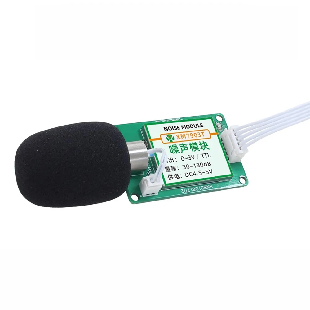 Módulo de Detecção de Ruído Xm7903 Sensor de Ruído Rs485 03v Ttl Testador de Alta Precisão Teste Industrial de Medidor de Decibéis de Som
