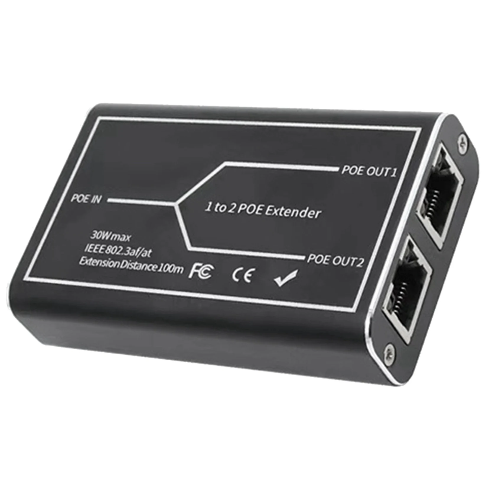 

Exquisite-2X Gigabit POE Extender 2 Port 1000M Network Switch Repeater 30W IEEE802.3Af/At Plug&Play For Poe Switch NVR IP Camera