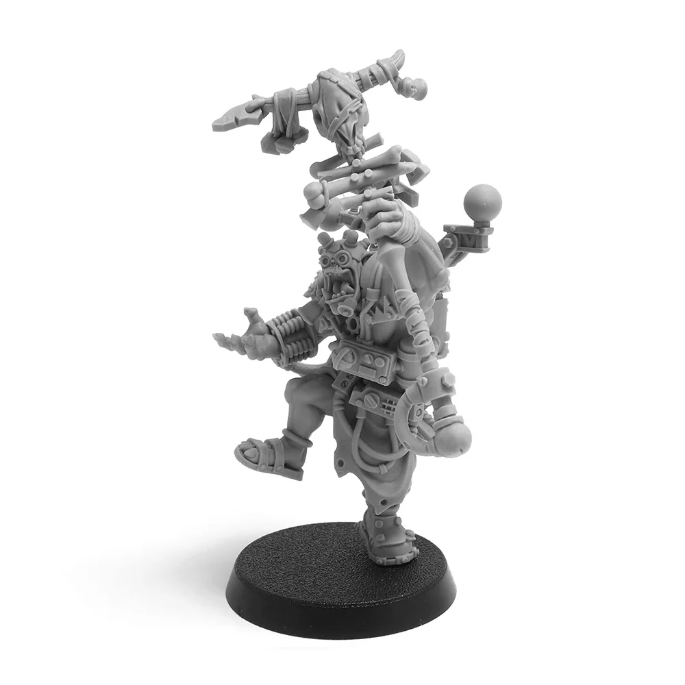 Orc Tekk - Szhaman, Space Warrior, Wargame Miniatures, Ork Figure, Terrain, RPJ, TRPJ, Pathfinder, Infinity, Gaming, Gamemat