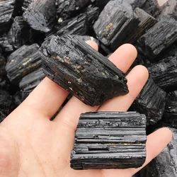 Natural Black Tourmaline Raw Ore Stone Irregular shape Tourmaline Mineral Specimen Healing Stone Crystal Rocks Collection Gift