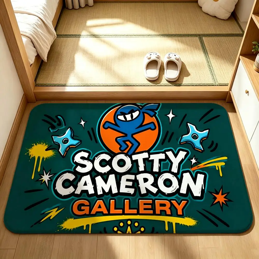 Brand Scotty CameronS Floor Mat Bedroom Carpet, Bathroom Foot Mat, Doormat, Non-Slip Absorbent Multi-Use