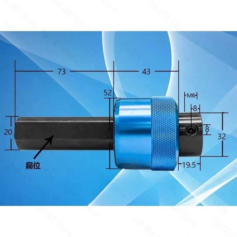 ：Straight Shank Rotary Broaching Tool Holder High Precision CNC Lathe Internal Hexagon Square Hole Machining Tool Shank