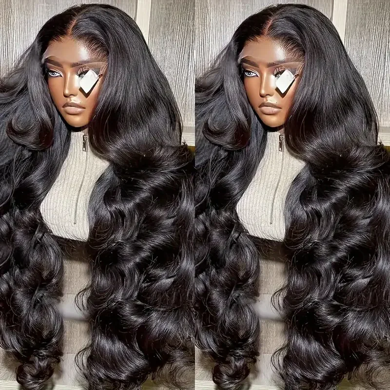 28 30 32 34 Inch 13x4 13x6 Body Wave Lace Front Human Hair Wigs Brazilian Pre Plucked 360 Transparent Lace Frontal Wig For Women