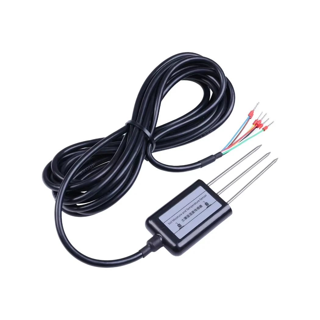 Industrial Soil Moisture & Temperature Sensor MODBUS-RTU RS485, 0-2V Analog Voltage (S-Soil MT-02A)