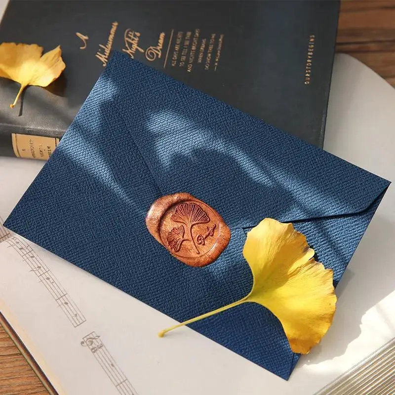10Pcs Retro Hemp Texture Western Envelopes for Wedding Party Invitations Greeting Cards Customized Gift Bags