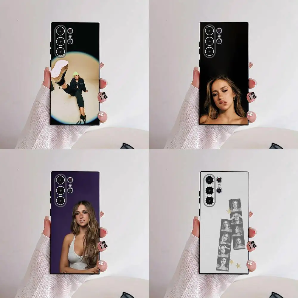 Singer T-Tate McRae Phone Case For Samsung S25,S24,S21,S22,S23,S30,Ultra,S20,Plus,Fe,Lite,5G Black Cover