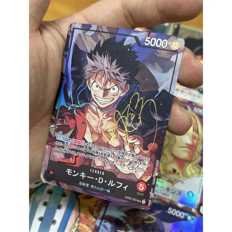 Anime One Piece DIY ACG Sexy Boys Games Toys Collectible Cards Christmas Birthday Gifts Teach Monkey D Luffy Water Law