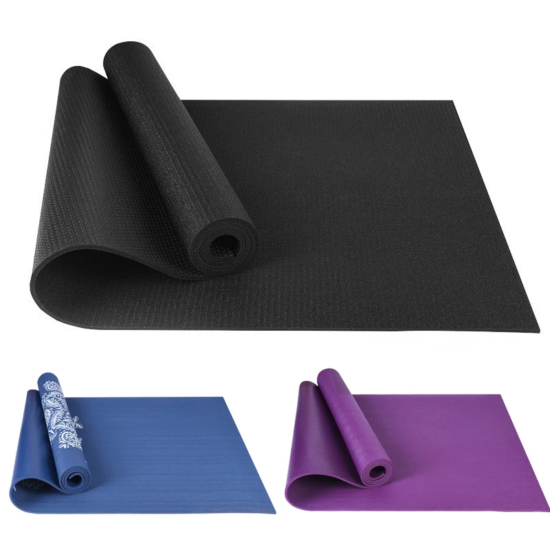 

PVC Fitness Exercise Yoga Mat Oversized Non-Slip Shock-Absorbing Dance Fitness Mat High-Density Thickening Fitness Supplies