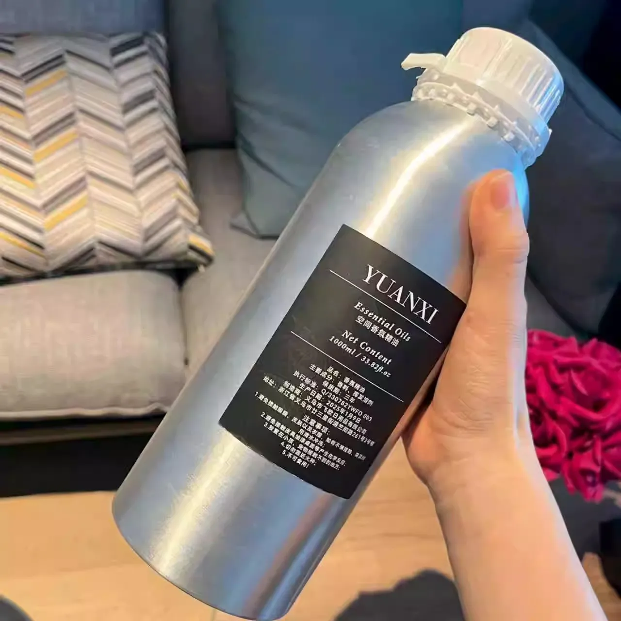 1000ml Hotel Scent Aromatherapy Essential Oil - Bulk Home Fragrance Refill, Air Freshener for Aroma Diffuser