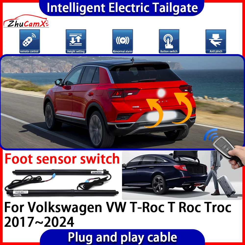 Automatic Lifting kit Opening Trunk Intelligent Electric Tail Gate Lift Tailgate for Volkswagen VW T-Roc T Roc Troc 2017~2024