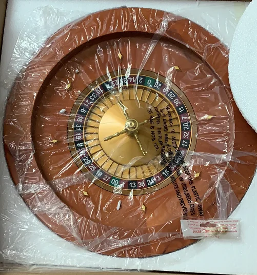 Solid Wooden Roulette Wheels 18 Inch for Casino Roulette Wheels Wood Single 0 & Double 00 Roulette Wheel