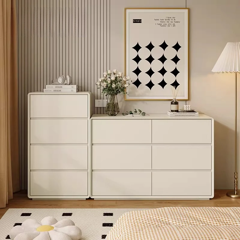 Cream Storage Cabinets Wooden Drawers Corner Standing Cabinet Living Room Nordic Vetrinette Da Esposizione Home Accessories