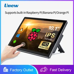 Écran tactile portable Raspberry Pi, moniteur HDMI, écran LCD 1920x1200, carte mère 4B 3B + A +, 10.1 pouces