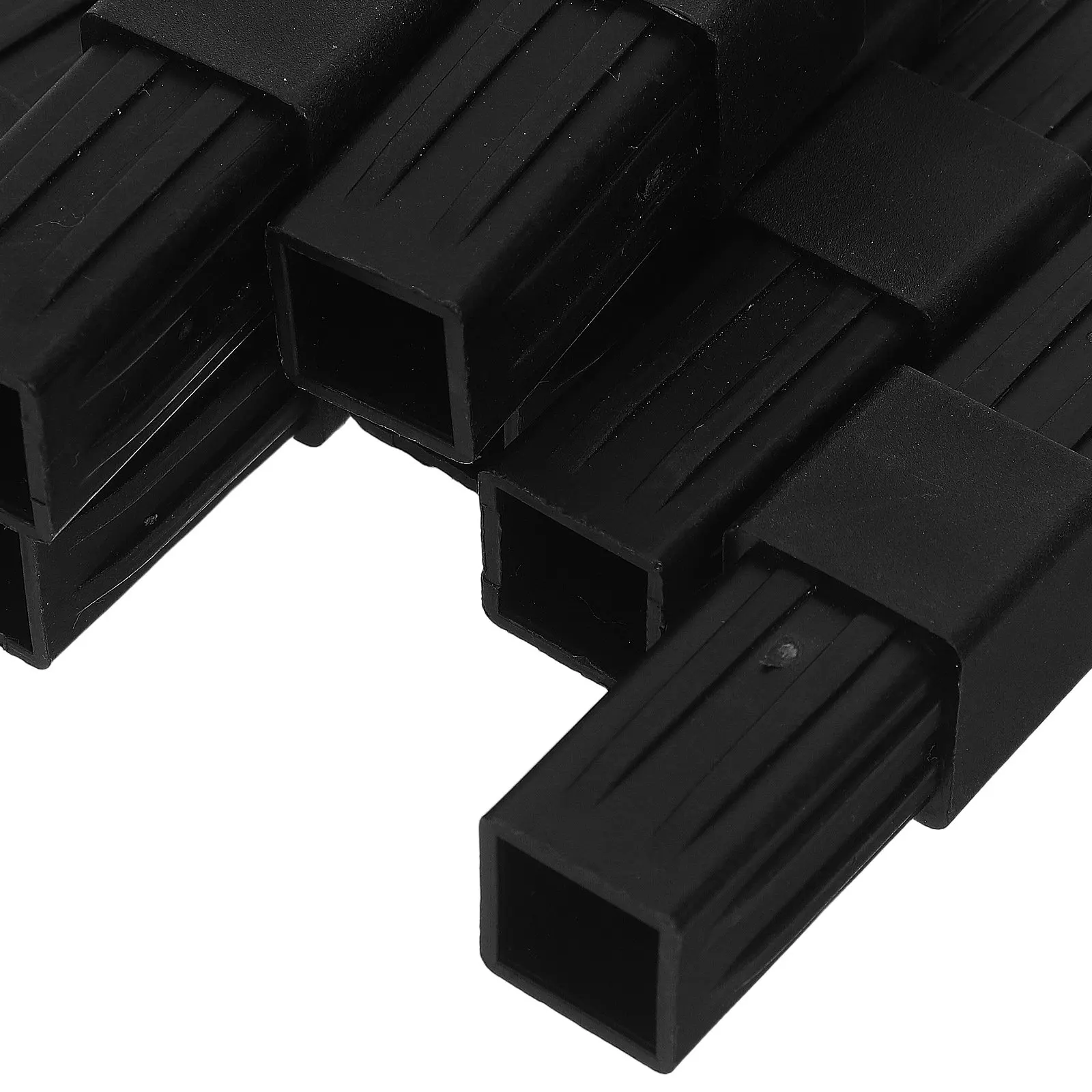 10Pcs Air Conditioner Pipe Connector Heavy-Duty Plastic Structural Connector for 20x20mm Square Tubing Straight Ribbed Tube