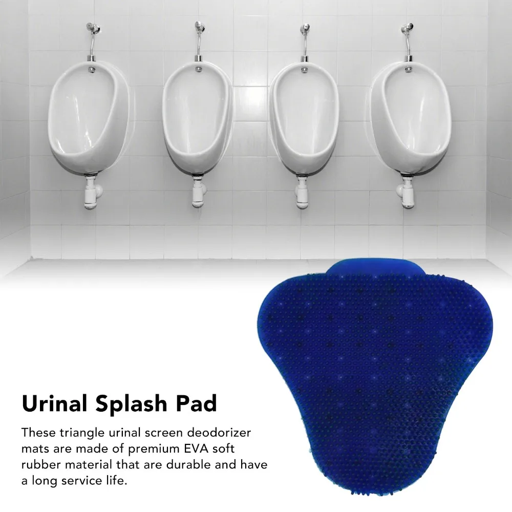 Easy Use Blue Urinal Screen Anti-splash Triangle Urinal Deodorizer Anti-clog Deodorizing Urinal Filter Home Bathroom