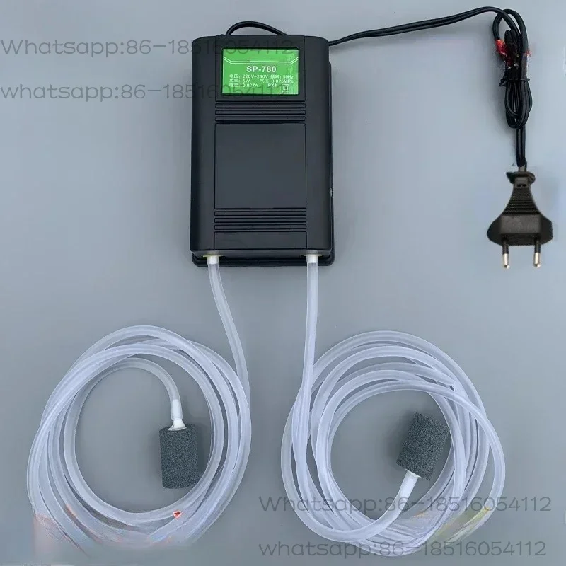 High Power Fish Tank Oxygen Air Pump Double Hole Aeration Pump Fish Tank Oxygen Pump Aquarium Accessories