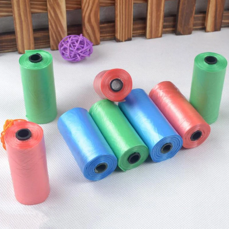 200pcs/10Rolls Pet Poop Bags Dog Cat Eco-Friendly Waste Pick Up Clean Bag Pet Accessories Easy to Carry and Watertight Strong