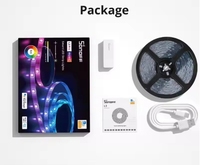 SONOFF L3 Pro WiFi Smart LED Strip Lights RGBIC 5M Flexible Lamp Tape Wireless Voice/ Local Control Work With Alexa ewelink