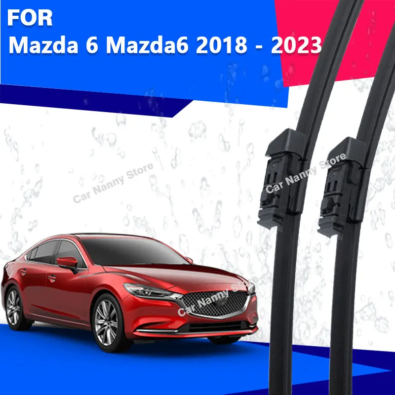 

Щетки лобового стекла для Mazda 6 Mazda 6 2018-2023 гг., автомобильные дворники, резиновая полоса, стеклоочиститель, мягкая резина 2019 2020 2021 2022