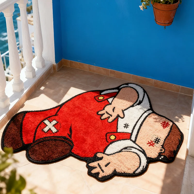VIKAMA – paillasson amusant Peter Griffin, tapis d'entrée antidérapant humoristique, tapis de sol absorbant pour porche, salle de bain, décoration de la maison