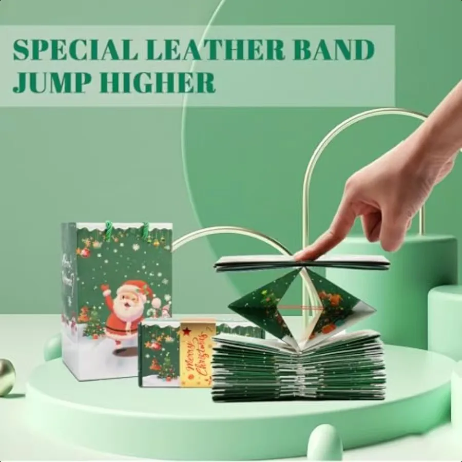 8 Green Surprise Gift Boxes, Christmas Explosion Gift Boxes, Foldable Pop-Up Surprise Gift Boxes, Perfect Holiday Gift Ideas image 6