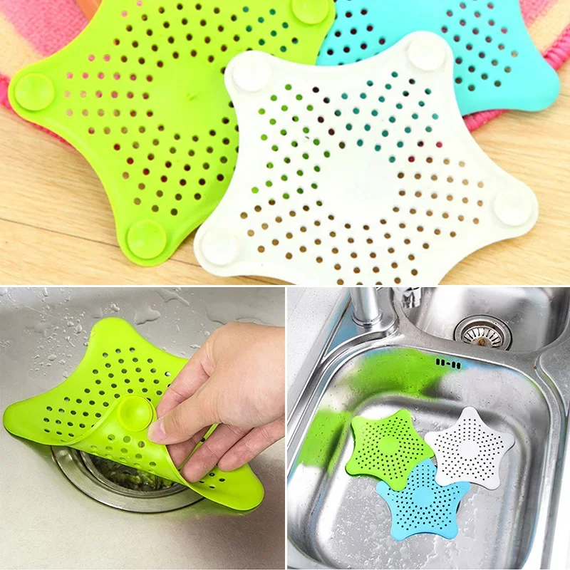 

Household Sink Filter Floor Drain Strainer Shower Cover Hair Catcher Stopper Anti-clogging Sink Strainer Kitchen Accessories