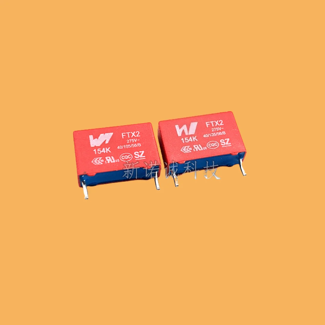 

10PCS/ FTX 2 275VAC 154 0.15UF 275V 150NF safety gauge correction film capacitor foot distance 15mm