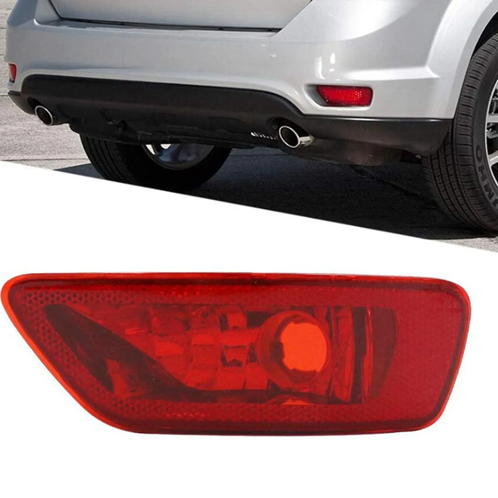 AB56-2X Rear Left Fog Lamp For Dodge Journey,Jeep Compass Grand Cherokee 11-16 Tail Bumper Lamp Fog Lights Rear Bumper Light